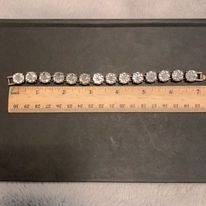 Chloe + Isabel Brass Gold Crystal Bracelet - Heirloom -Costume Jewelry- Holiday